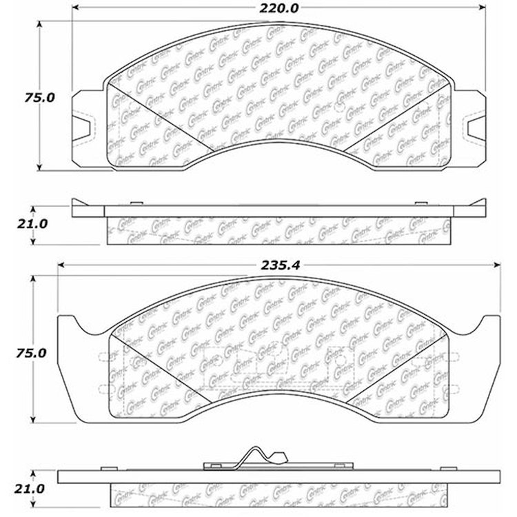 PosiQuiet Extended Wear 1988-2007 Ford E-450 Econoline Super Duty E-450 Super Duty Econoline Super Duty F Super Duty F53 F59