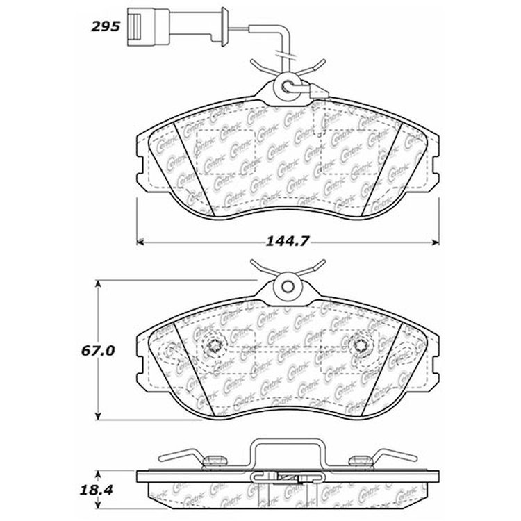 PosiQuiet Extended Wear 1986-1998 Audi 200 200 Quattro 5000 5000 Quattro 90 90 Quattro Cabriolet Coupe Quattro