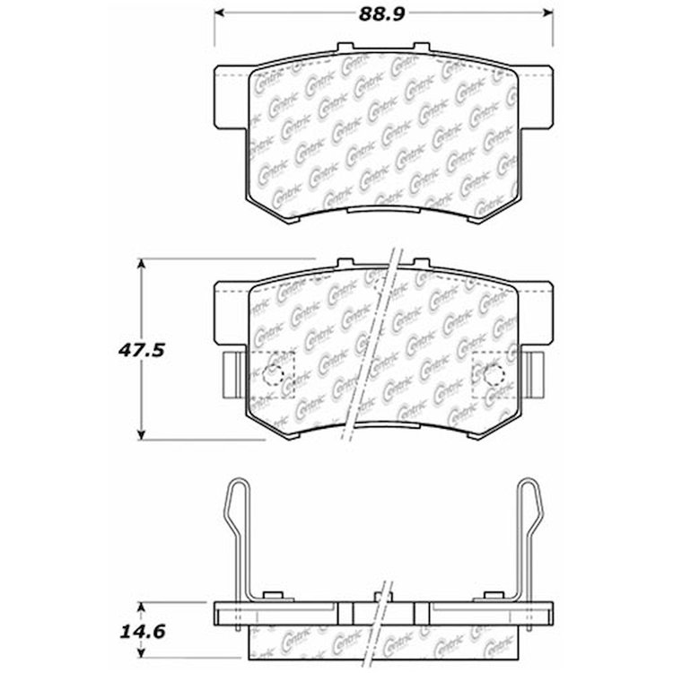 PosiQuiet Extended Wear 1987-2015 Acura Honda Suzuki Accord Civic CR-Z CSX EL ILX Integra Legend Pre