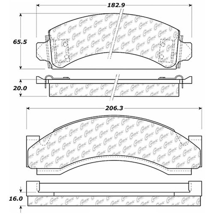 PosiQuiet Extended Wear 1971-2005 Chevrolet Dodge GMC Workhorse C30 C30 Pickup C35 C35/C3500 Pickup