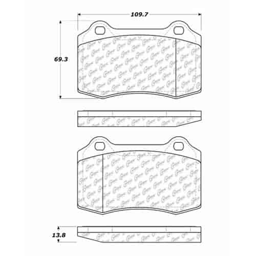 PosiQuiet Extended Wear 2000-2007 Jaguar Volvo S60 S-Type Super V8 V70 XJR XKR