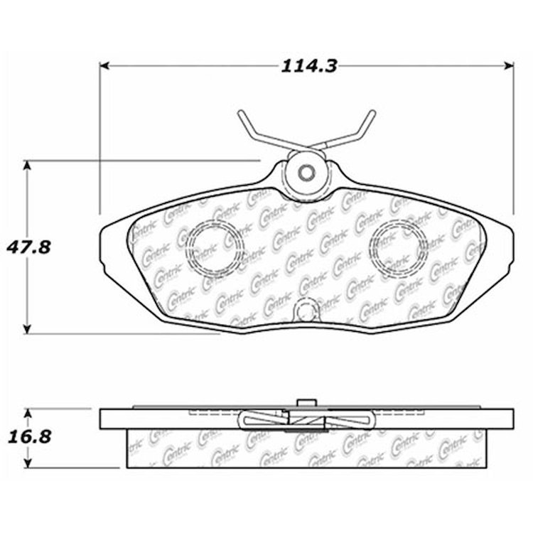 PosiQuiet Extended Wear 1993-1998 Ford Lincoln Mercury Cougar Mark VIII Thunderbird