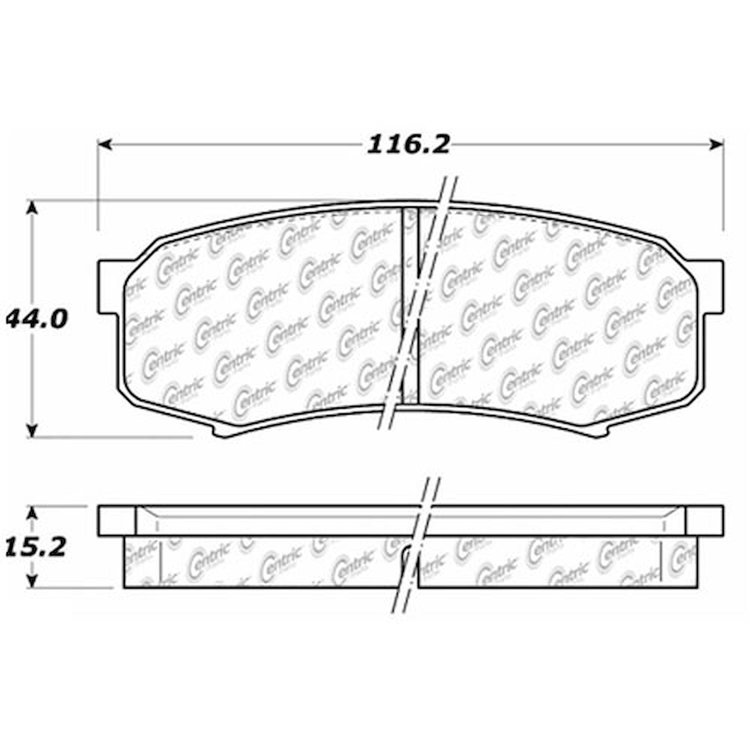 PosiQuiet Extended Wear 1993-2016 Lexus Mitsubishi Toyota 4Runner FJ Cruiser GX460 GX470 Land Cruiser LX450 Montero Sequoia