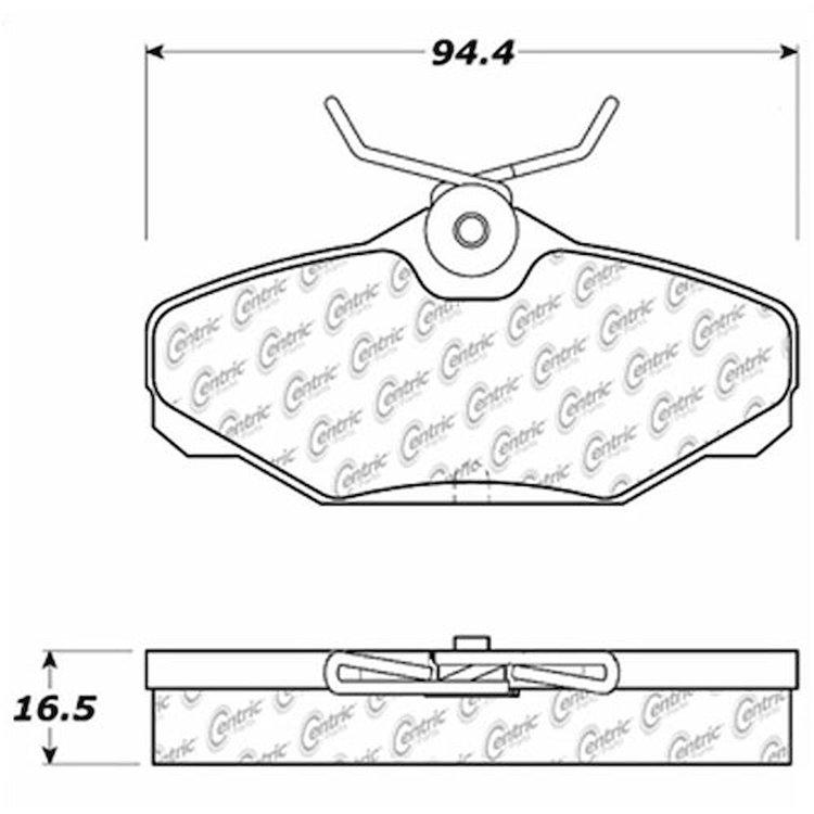 PosiQuiet Extended Wear 1993-2005 Ford Lincoln Mercury Continental Sable Taurus