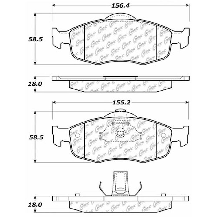 PosiQuiet Extended Wear 1995-2002 Ford Mercury Contour Cougar Mystique