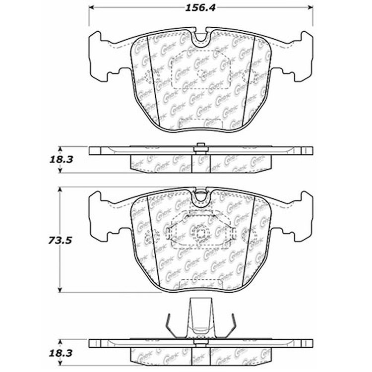 PosiQuiet Extended Wear 1995-2006 BMW Land Rover 530i 540i 740i 740iL M5 Range Rover X5