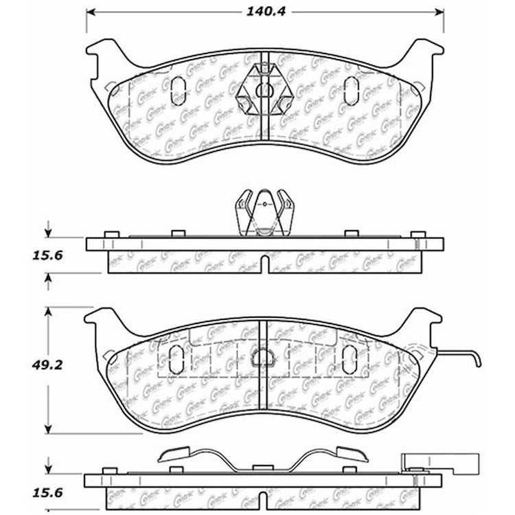 PosiQuiet Extended Wear 1996-2002 Ford Lincoln Mercury Crown Victoria Grand Marquis Town Car