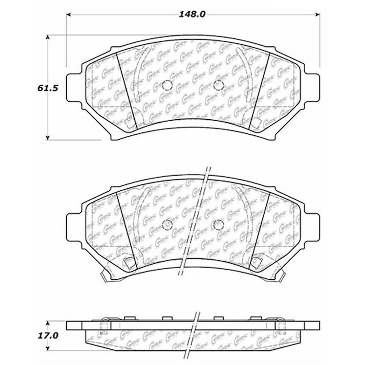 PosiQuiet Extended Wear 1997-2005 Buick Cadillac Chevrolet Oldsmobile Pontiac Aurora Bonneville Cent
