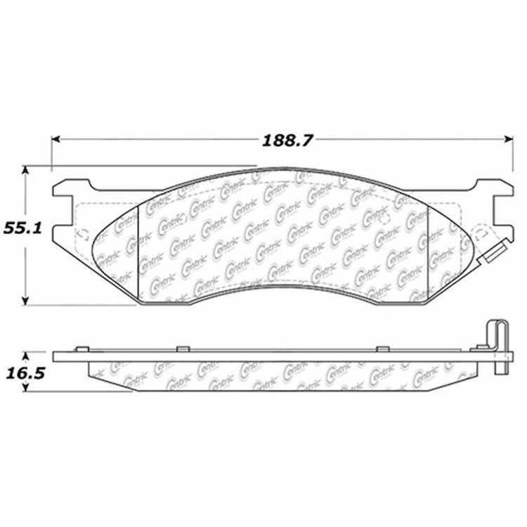PosiQuiet Extended Wear 1997-2004 Dodge Ford Lincoln B1500 Expedition F-150 F-150 Heritage F-250 Navigator Ram 1500 Ram 1500 Van