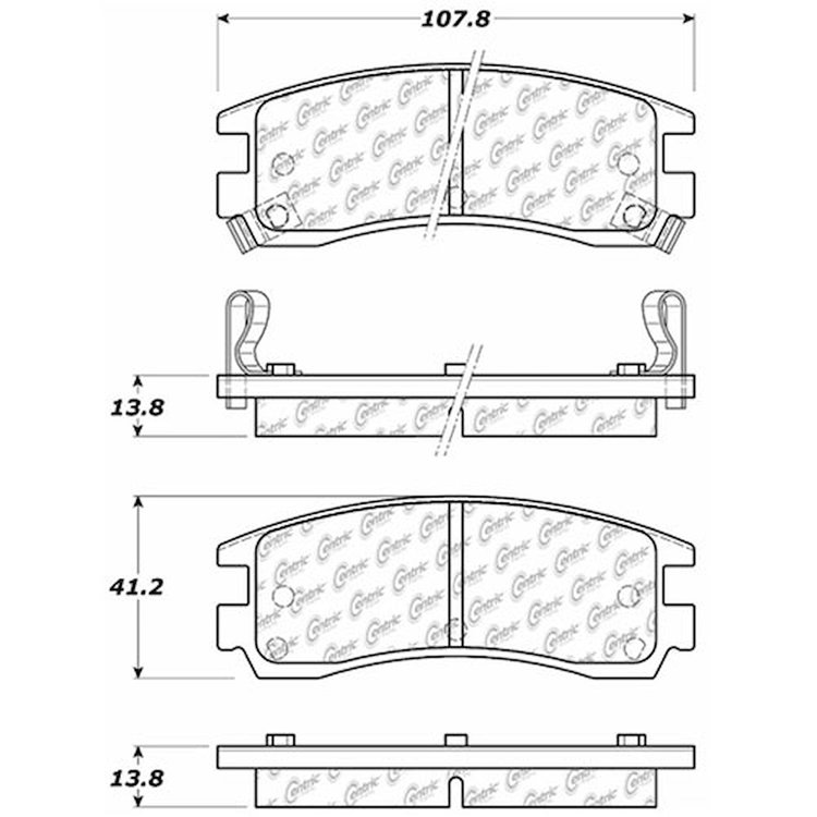 PosiQuiet Extended Wear 1997-2005 Buick Cadillac Oldsmobile Pontiac Aurora Bonneville DeVille Eldora