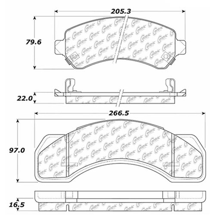 PosiQuiet Extended Wear 1973-2008 Chevrolet Freightliner GMC International Sterling Workhorse 1452SC