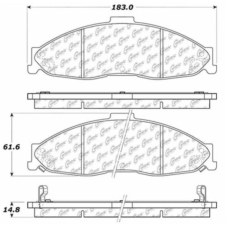 PosiQuiet Extended Wear 1998-2002 Chevrolet Pontiac Camaro Firebird