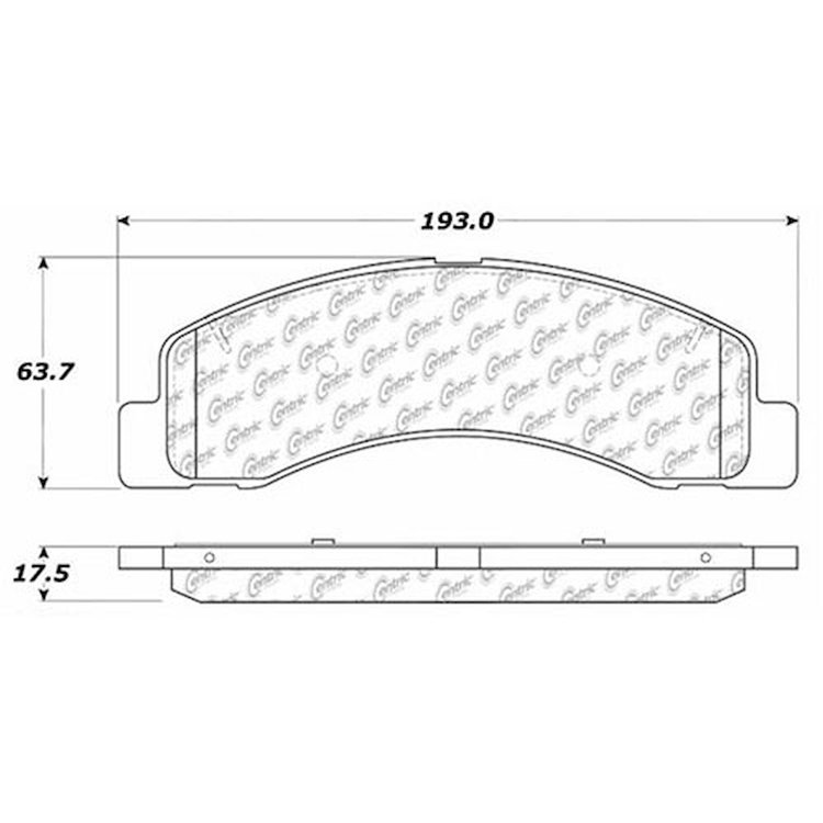 PosiQuiet Extended Wear 1999-2009 Ford Excursion F-250 Super Duty F-350 F-350 Super Duty