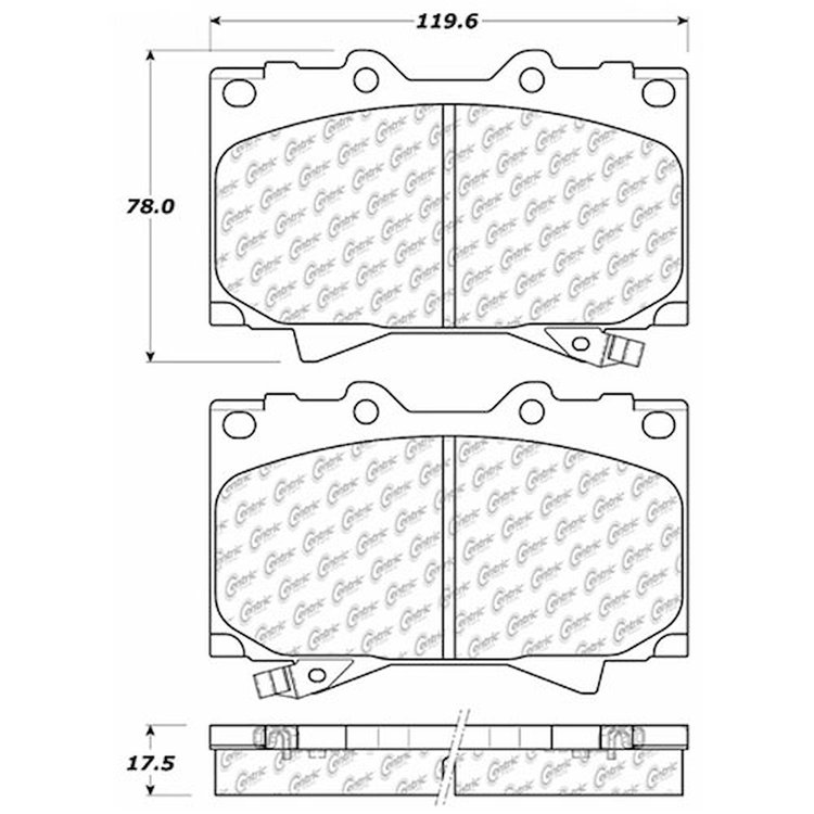 PosiQuiet Extended Wear 1998-2007 Lexus Toyota Land Cruiser LX470