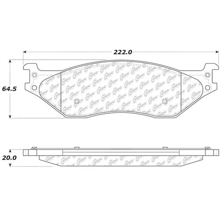 PosiQuiet Extended Wear 1999-2010 Ford E-550 Econoline Super Duty E-550 Super Duty F-450 Super Duty F53 F-550 Super Duty