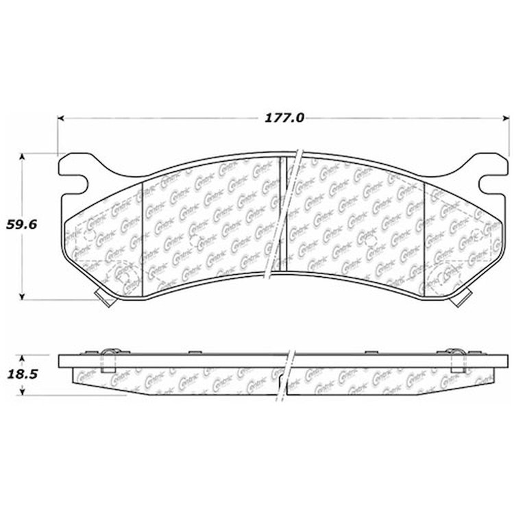 PosiQuiet Extended Wear 1999-2013 Cadillac Chevrolet GMC Hummer Astro Avalanche 1500 Avalanche 2500
