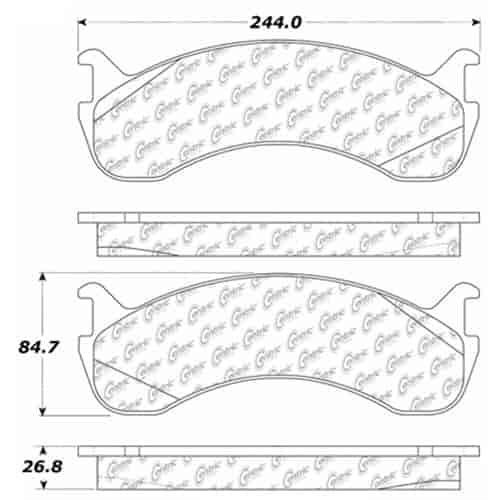 PosiQuiet Extended Wear 1998-2016 Bluebird Bus Ford Freightliner International Kenworth Peterbilt St