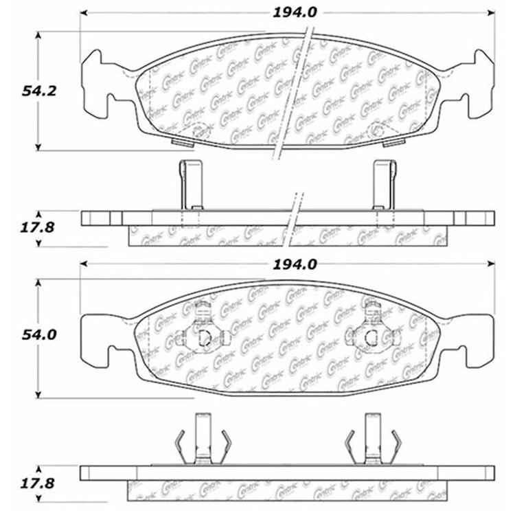 PosiQuiet Extended Wear 1999-2002 Jeep Grand Cherokee