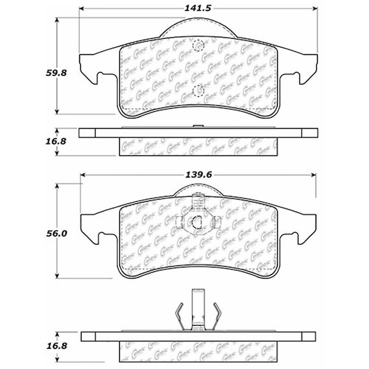 PosiQuiet Extended Wear 1999-2004 Jeep Grand Cherokee