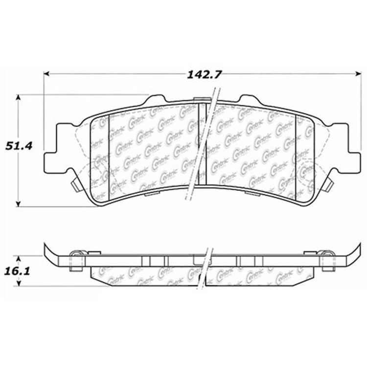 PosiQuiet Extended Wear 1999-2005 Cadillac Chevrolet GMC Astro Avalanche 1500 DeVille Safari Sierra