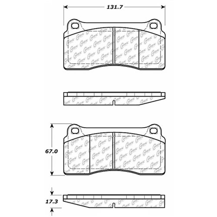 PosiQuiet Extended Wear 1990-2006 Aston Martin Ferrari Jaguar F40 F50 Vanquish XJR XKR