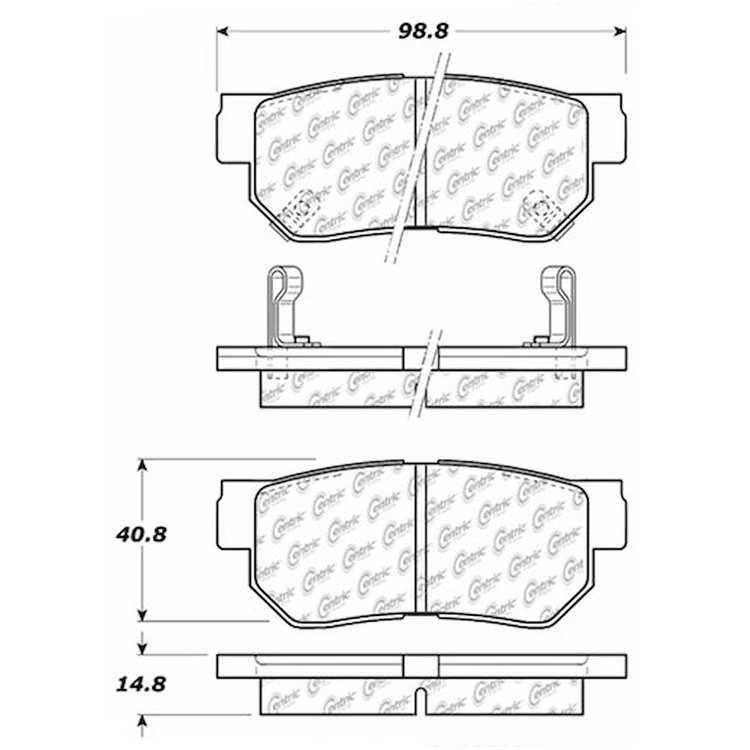 PosiQuiet Extended Wear 2000-2010 Hyundai Kia Amanti Azera Elantra Magentis Optima Santa Fe Sonata S