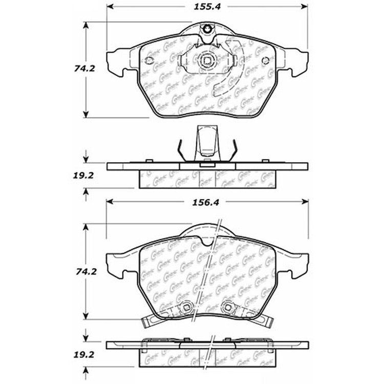 PosiQuiet Extended Wear 1997-2010 Saab Saturn 900 9-3 9-5 L100 L200 L300 LS LS1 LW1 LW2 LW200 LW300
