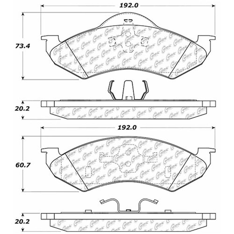 PosiQuiet Extended Wear 2000-2002 Dodge Dakota Durango