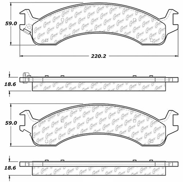 PosiQuiet Extended Wear 2000-2002 Dodge Ram 2500 Ram 3500 Ram 4000 Ramcharger