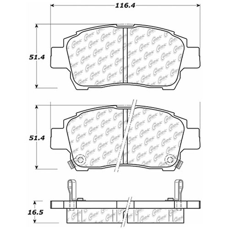 PosiQuiet Extended Wear 2000-2005 Toyota Echo MR2 Spyder