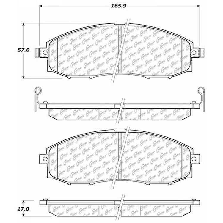 PosiQuiet Extended Wear 2000-2004 for Nissan Frontier Xterra