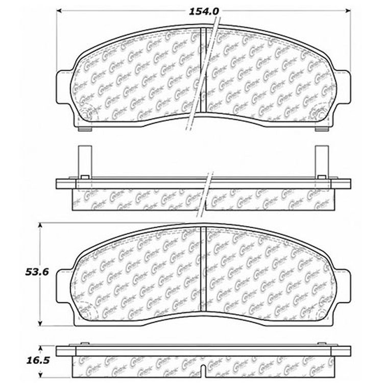 PosiQuiet Extended Wear 2002-2007 Chevrolet Ford Mercury Pontiac Saturn Equinox Explorer Mountaineer Torrent Vue