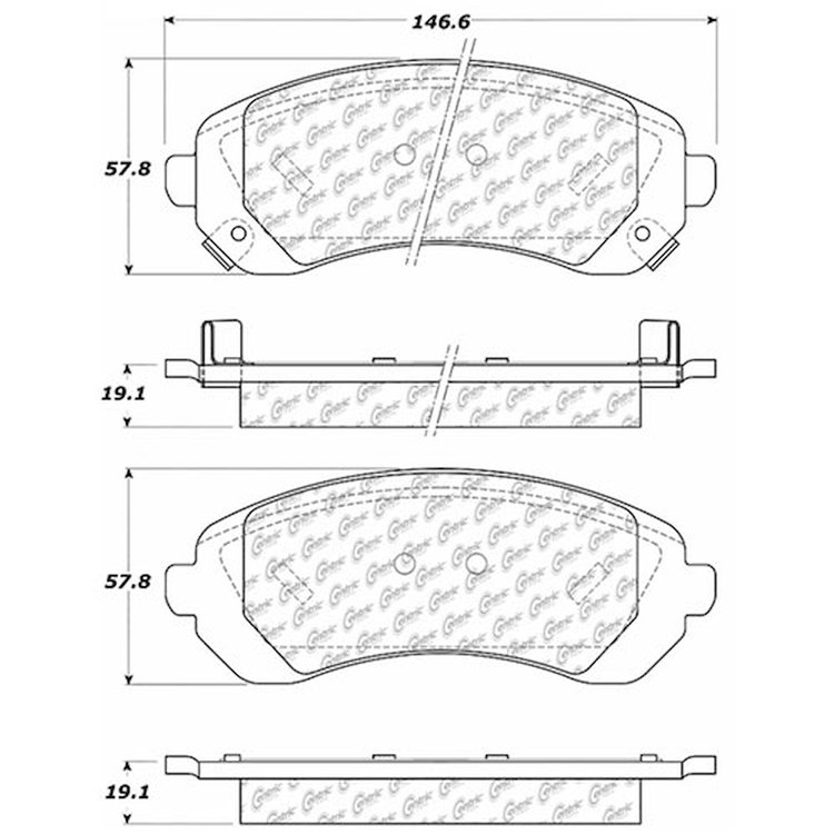 PosiQuiet Extended Wear 2001-2007 Buick Chevrolet Oldsmobile Pontiac Aztek Montana Rendezvous Silhouette Venture