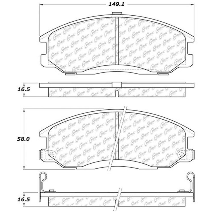PosiQuiet Extended Wear 2000-2004 for Hyundai for Kia Santa Fe Sedona