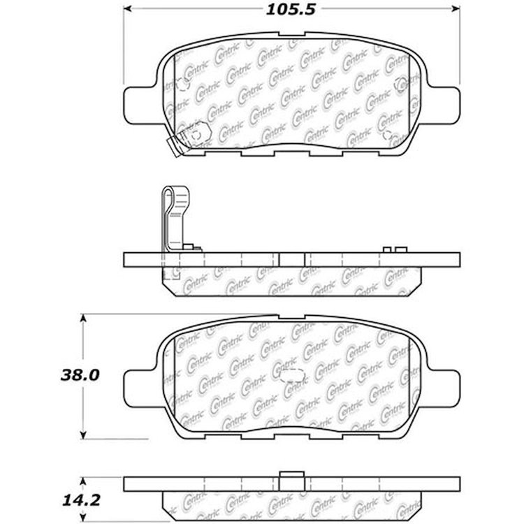 PosiQuiet Extended Wear 2002-2015 for Nissan Renault fits Altima Juke Koleos Maxima Safrane fits Sentra