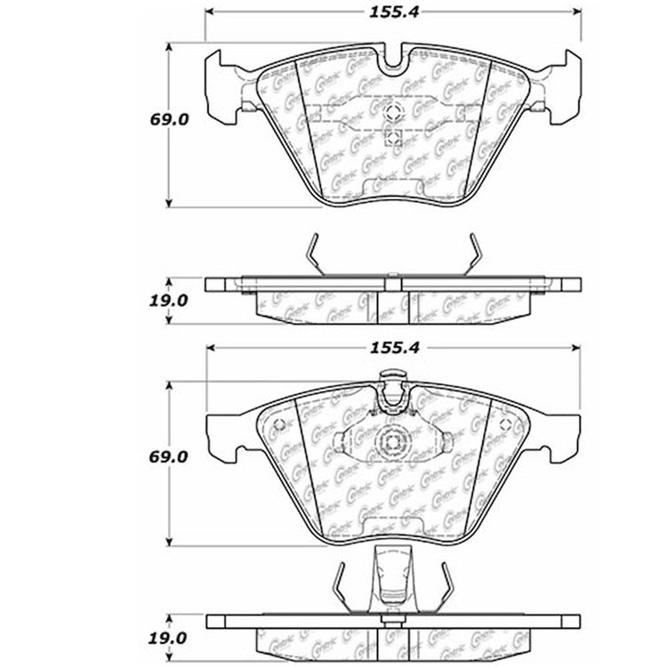 PosiQuiet Extended Wear 2003-2012 BMW 1 Series M 730i 735i 735iL