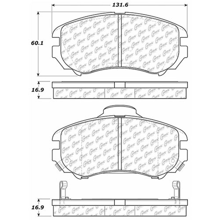 PosiQuiet Extended Wear 2002-2013 for Hyundai for Kia Elantra Optima Sonata Soul Sportage Tiburon Tucson