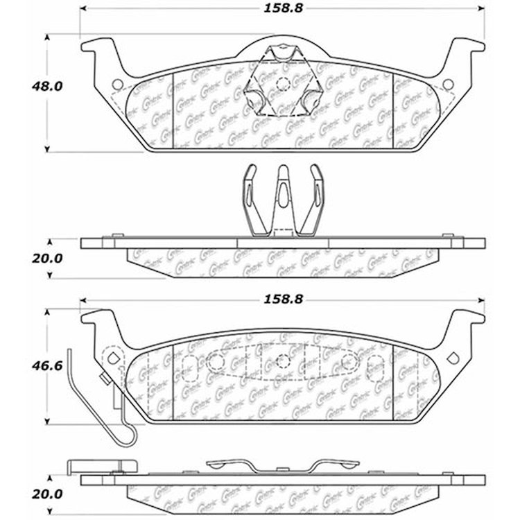 PosiQuiet Extended Wear 2003-2004 Dodge Dakota