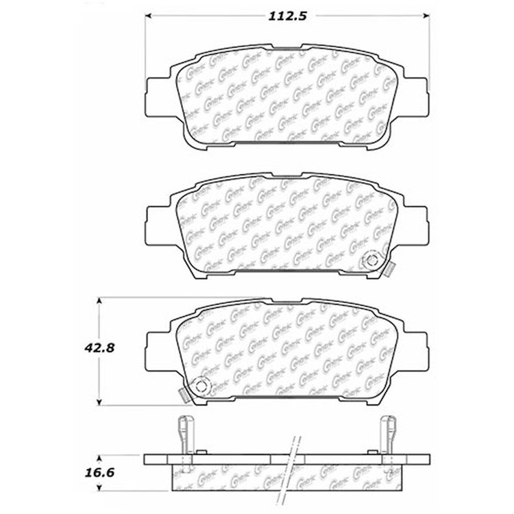 PosiQuiet Extended Wear 2004-2010 Toyota Sienna