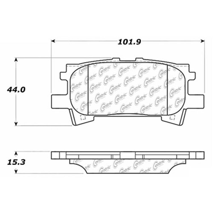 PosiQuiet Extended Wear 2004-2009 Lexus Toyota Highlander RX330 RX350 RX400h