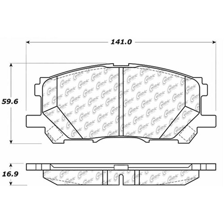 PosiQuiet Extended Wear 2004-2009 Lexus Toyota Highlander RX330 RX350 RX400h