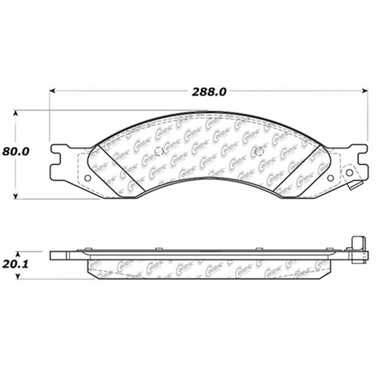 PosiQuiet Extended Wear 2003-2009 Chevrolet GMC C4500 Kodiak C4500 Topkick C5500 Kodiak C5500 Topkick
