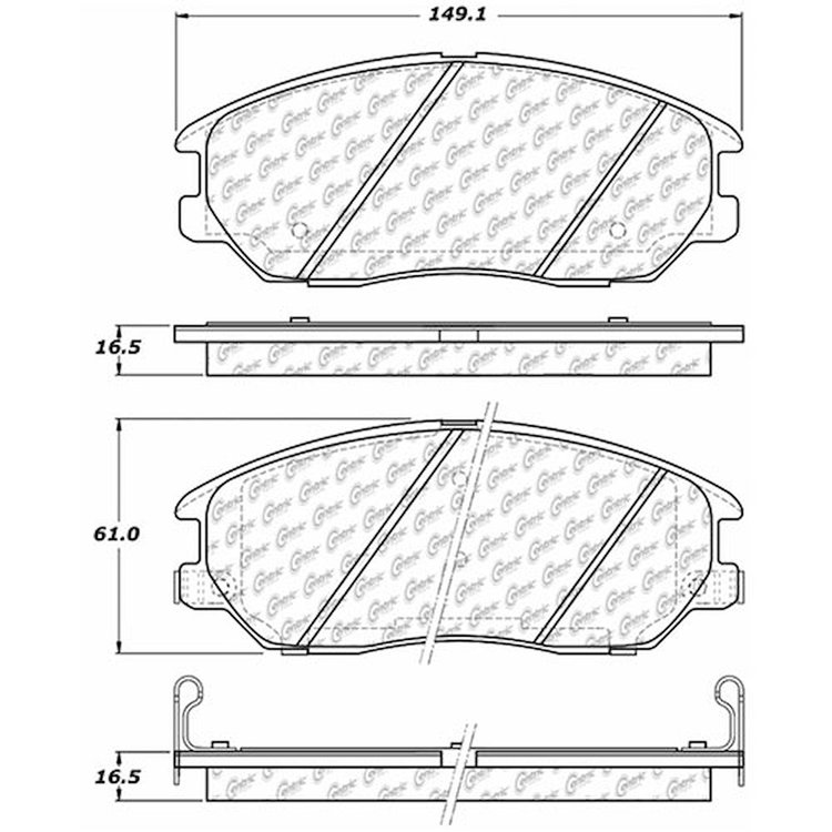 PosiQuiet Extended Wear 2004-2006 for Hyundai for Kia Amanti XG350