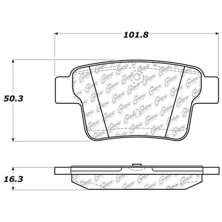 PosiQuiet Extended Wear 2005-2009 Ford Jaguar Mercury Five Hundred Freestyle Mondeo Montego Sable Taurus Taurus X X-Type