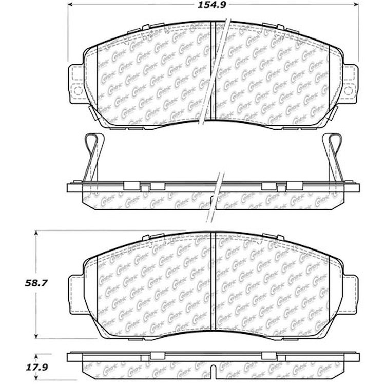 PosiQuiet Extended Wear 2005-2012 Acura Honda Accord Crosstour Crosstour CR-V Odyssey RDX