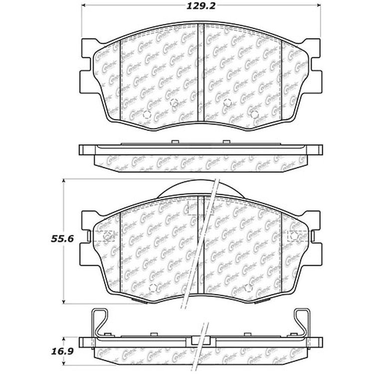 PosiQuiet Extended Wear 2006-2012 Dodge for Hyundai for Kia Accent Attitude Rio Rio5