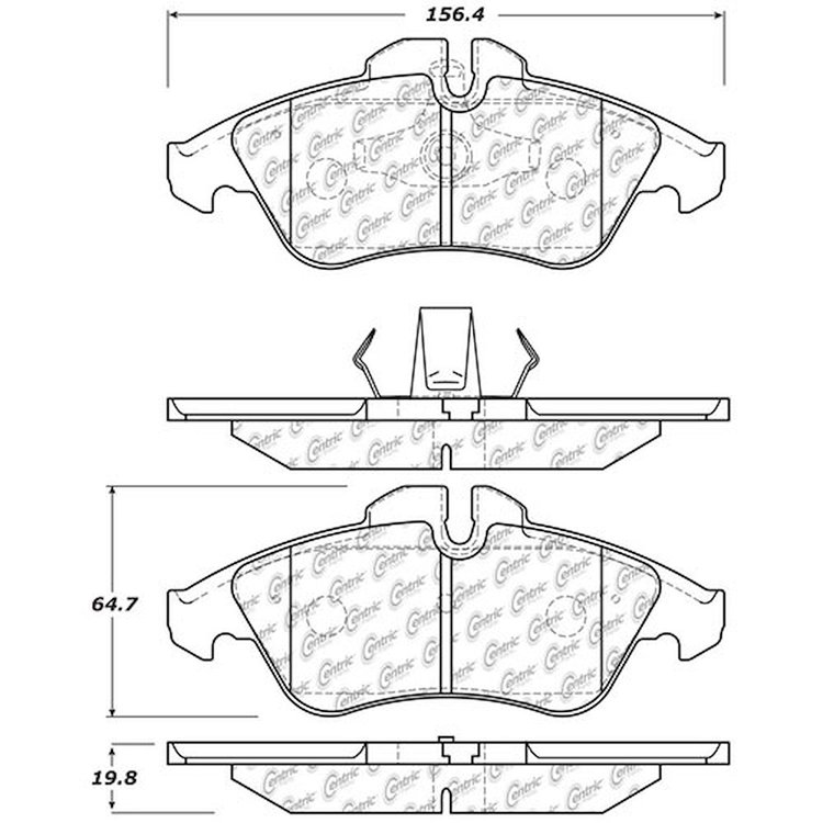 PosiQuiet Extended Wear 2002-2006 Dodge Freightliner Sprinter 2500 Sprinter 3500
