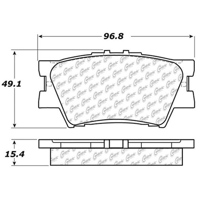 PosiQuiet Extended Wear 2007-2016 Lexus Pontiac Toyota Avalon Camry ES300h ES350 HS250h Matrix RAV4 Vibe