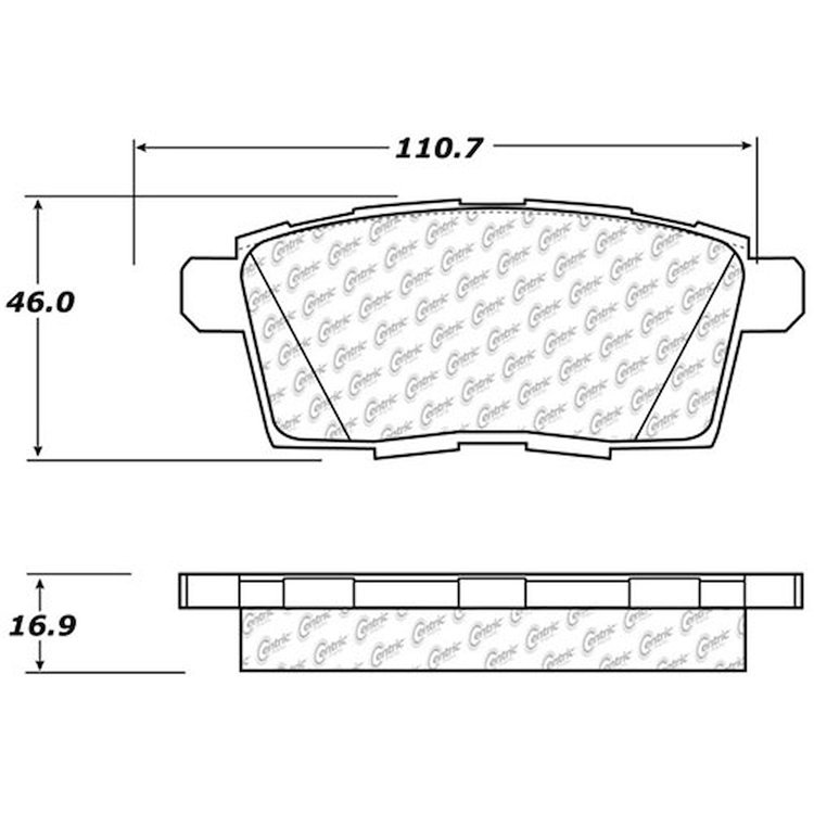 PosiQuiet Extended Wear 2007-2015 Ford Lincoln Mazda CX-7 CX-9 Edge MKX