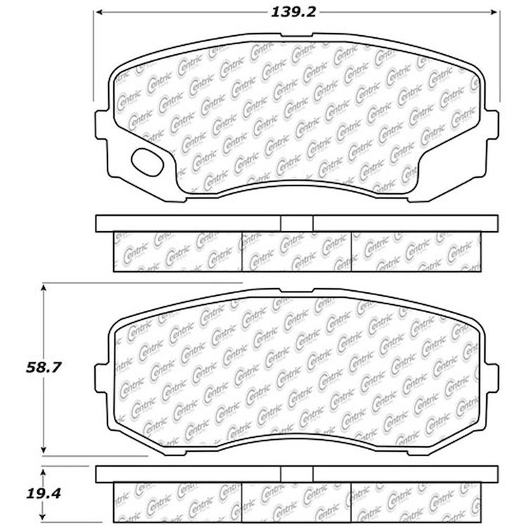 PosiQuiet Extended Wear 2005-2012 Freightliner Mitsubishi Fuso Sterling 360 FE FG150 FE120 FE125 FE140 FE145 FE145CC FE180 FL360